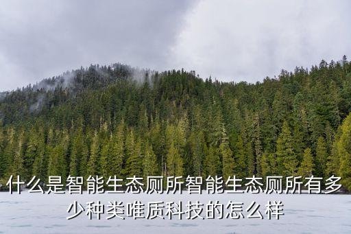 什么是智能生態(tài)廁所智能生態(tài)廁所有多少種類唯質科技的怎么樣