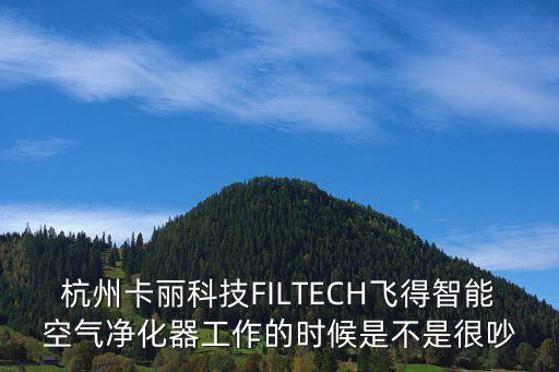 杭州卡麗科技FILTECH飛得智能空氣凈化器工作的時候是不是很吵