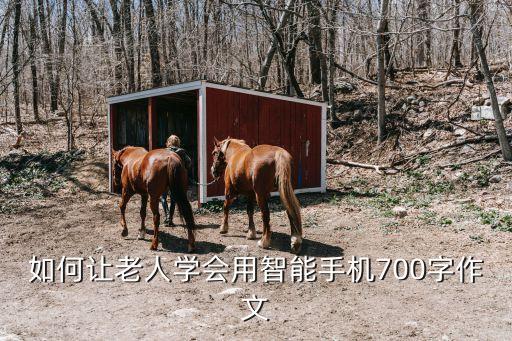 如何讓老人學(xué)會(huì)用智能手機(jī)700字作文