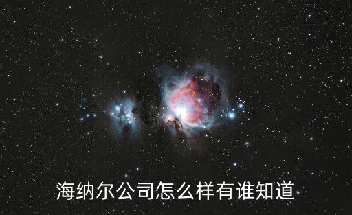 海納爾公司怎么樣有誰知道