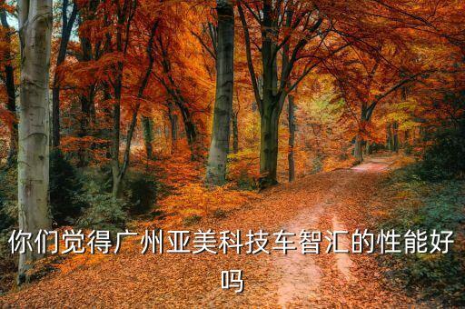 你們覺得廣州亞美科技車智匯的性能好嗎