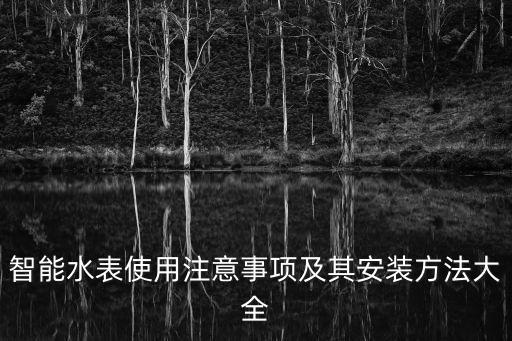 智能水表使用注意事項(xiàng)及其安裝方法大全