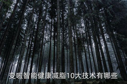 變啦智能健康減脂10大技術(shù)有哪些