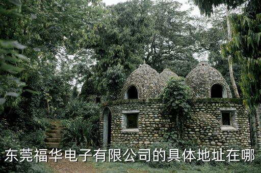 東莞福華電子有限公司的具體地址在哪