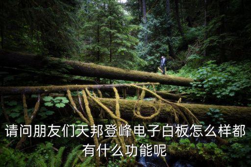 請問朋友們天邦登峰電子白板怎么樣都有什么功能呢