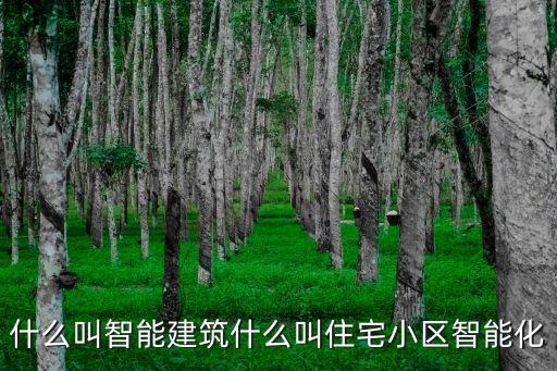 什么叫智能建筑什么叫住宅小區(qū)智能化