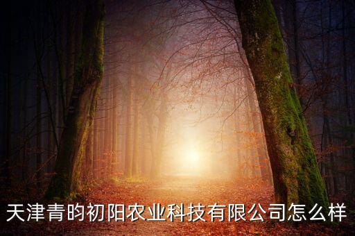 初陽智能科技怎么樣，天津青昀初陽農(nóng)業(yè)科技有限公司怎么樣
