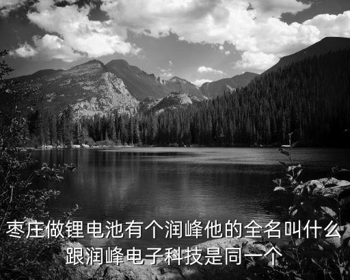 潤高智能科技多少人交社保，棗莊做鋰電池有個潤峰他的全名叫什么跟潤峰電子科技是同一個