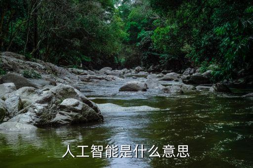 人工智能是什么意思