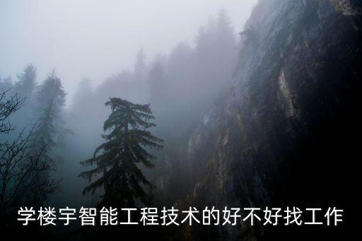 學(xué)樓宇智能工程技術(shù)的好不好找工作