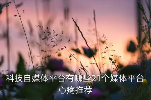科技自媒體平臺(tái)有哪些21個(gè)媒體平臺(tái)心疼推薦