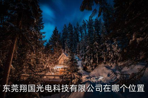 東莞翔國(guó)光電科技有限公司在哪個(gè)位置