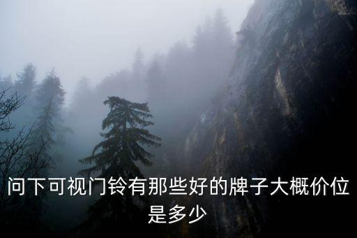 問(wèn)下可視門(mén)鈴有那些好的牌子大概價(jià)位是多少