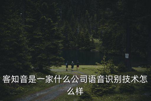 客知音是一家什么公司語(yǔ)音識(shí)別技術(shù)怎么樣