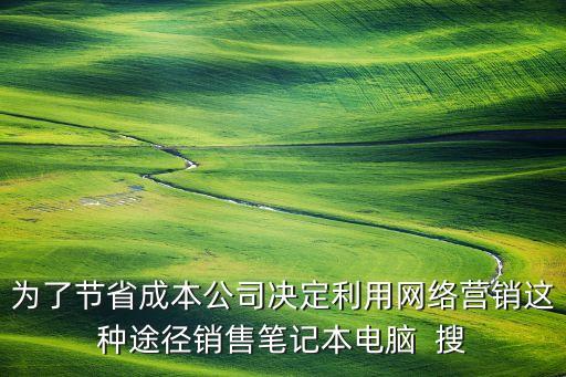 為了節(jié)省成本公司決定利用網(wǎng)絡(luò)營(yíng)銷(xiāo)這種途徑銷(xiāo)售筆記本電腦  搜