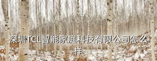 tcl智能科技怎么樣可靠嗎，TCL智能電器口碑怎么樣