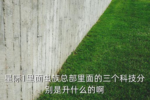 星際1里面蟲(chóng)族總部里面的三個(gè)科技分別是升什么的啊