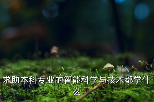 智能科技專業(yè)學(xué)什么，求助本科專業(yè)的智能科學(xué)與技術(shù)都學(xué)什么