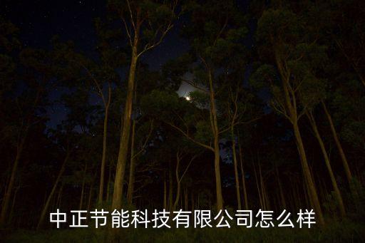 浙江中正智能科技有限公司怎么樣，中正節(jié)能科技有限公司怎么樣