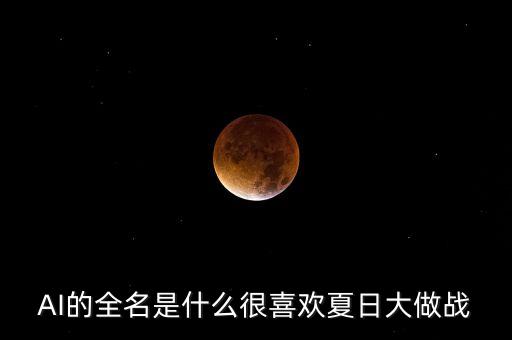 AI的全名是什么很喜歡夏日大做戰(zhàn)