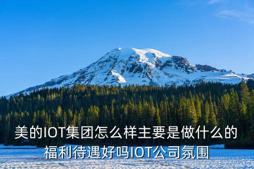 美的IOT集團(tuán)怎么樣主要是做什么的福利待遇好嗎IOT公司氛圍