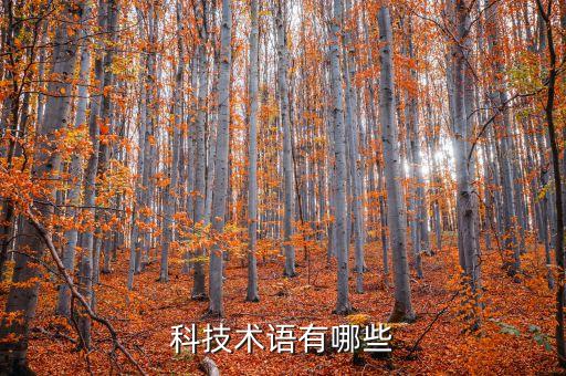 科技術(shù)語有哪些