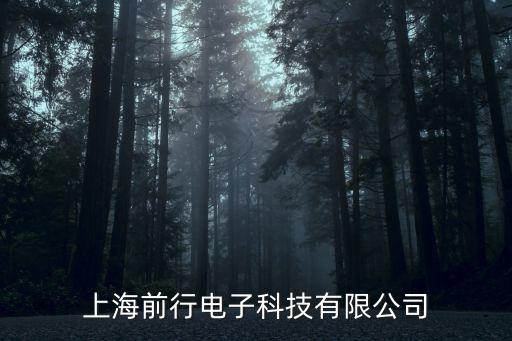 上海前行電子科技有限公司