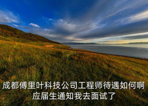 成都傅里葉科技公司工程師待遇如何啊應(yīng)屆生通知我去面試了