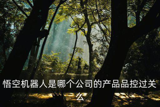 悟空機(jī)器人是哪個(gè)公司的產(chǎn)品品控過(guò)關(guān)么