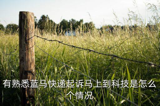 有熟悉藍(lán)馬快遞起訴馬上到科技是怎么個(gè)情況