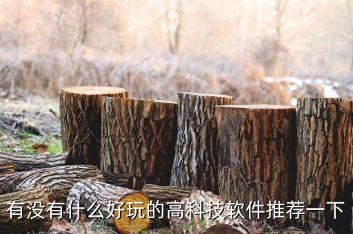有沒有什么好玩的高科技軟件推薦一下