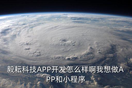 毅耘科技APP開發(fā)怎么樣啊我想做APP和小程序