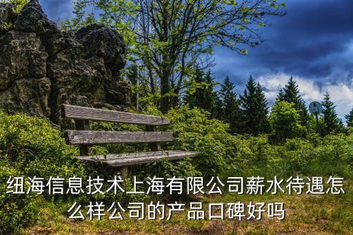 紐海信息技術(shù)上海有限公司薪水待遇怎么樣公司的產(chǎn)品口碑好嗎