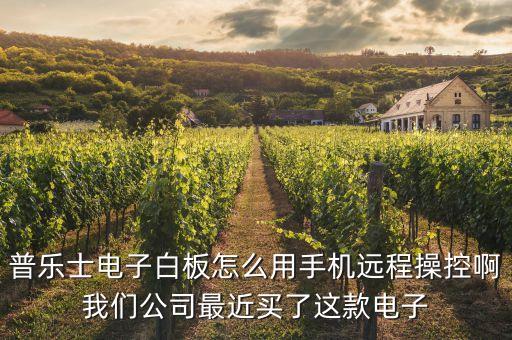 普樂(lè)士電子白板怎么用手機(jī)遠(yuǎn)程操控啊我們公司最近買(mǎi)了這款電子