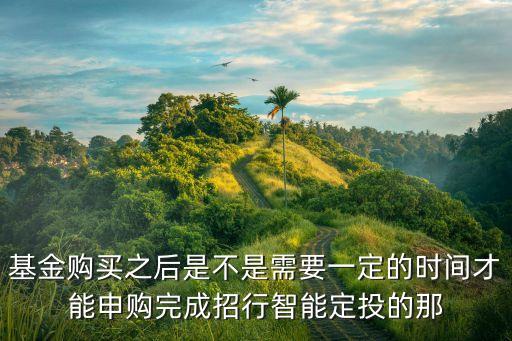 智能科技基金操作時(shí)間多久，基金購買之后是不是需要一定的時(shí)間才能申購?fù)瓿烧行兄悄芏ㄍ兜哪? /></a><a href=