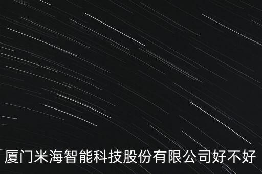 廈門米海智能科技股份有限公司好不好