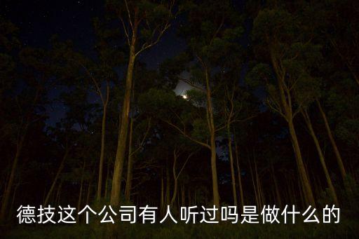 德凌智能科技做什么的，長沙德歐主要是做什么的啊