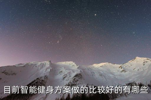 目前智能健身方案做的比較好的有哪些
