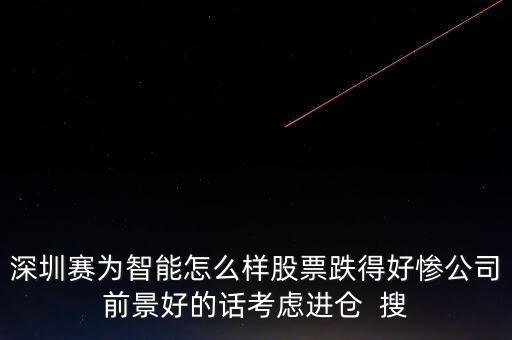 深圳賽為智能怎么樣股票跌得好慘公司前景好的話(huà)考慮進(jìn)倉(cāng)  搜