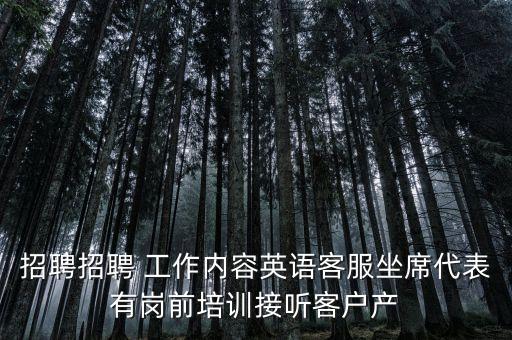 贏云智能科技招聘電話(huà)多少，招聘招聘 工作內(nèi)容英語(yǔ)客服坐席代表有崗前培訓(xùn)接聽(tīng)客戶(hù)產(chǎn)