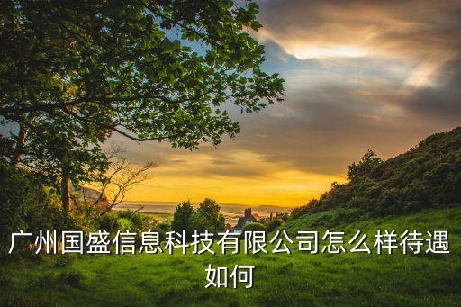 環(huán)力智能科技公司怎么樣，廣州國盛信息科技有限公司怎么樣待遇如何