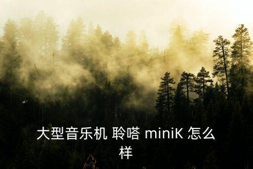 聆音智能科技怎么樣，大型音樂機 聆嗒 miniK 怎么樣
