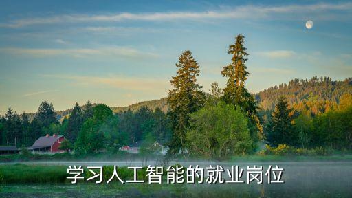 學習人工智能的就業(yè)崗位