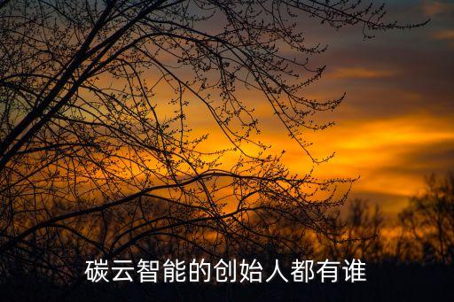 碳云智能的創(chuàng)始人都有誰