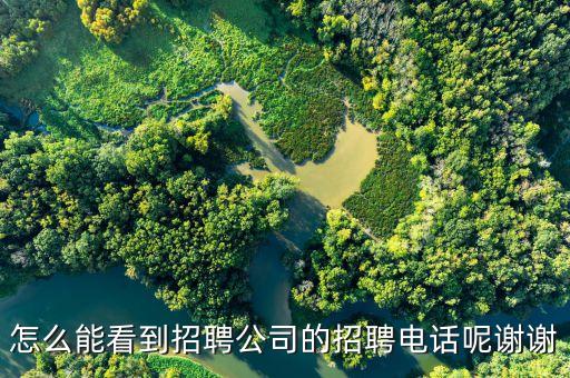 怎么能看到招聘公司的招聘電話呢謝謝