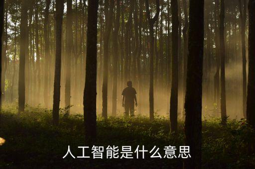 人工智能是什么意思
