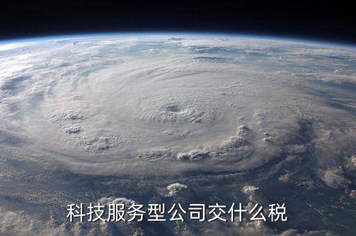 科技服務(wù)型公司交什么稅