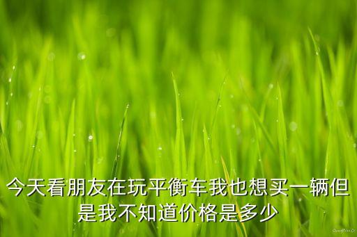 今天看朋友在玩平衡車我也想買一輛但是我不知道價格是多少