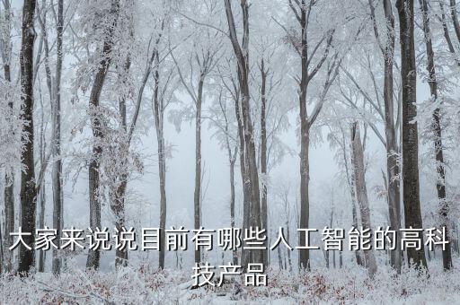 大家來(lái)說(shuō)說(shuō)目前有哪些人工智能的高科技產(chǎn)品