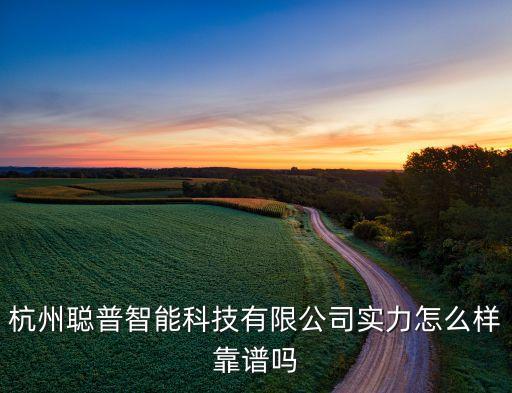 杭州聰普智能科技有限公司實(shí)力怎么樣靠譜嗎